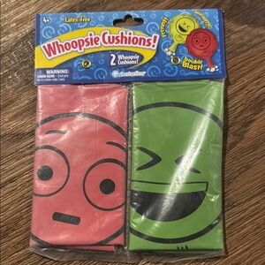 Whoopsie Cushions Set - Red and Green emoji